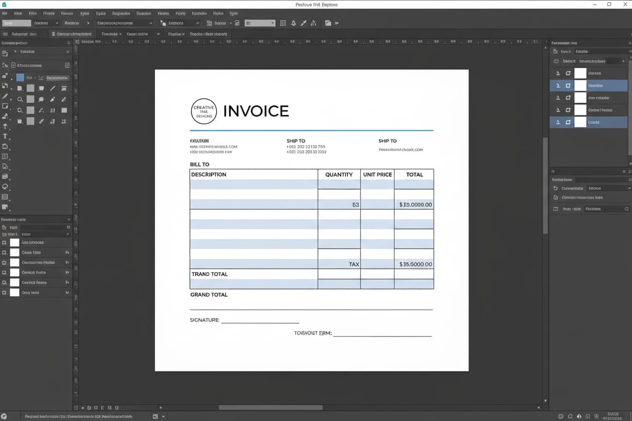نکات طراحی فاکتور حرفه‌ای